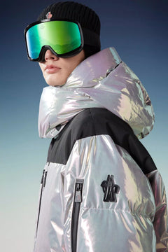 Terrabeam Ski Goggles - Shiny Black & Iridescent Aqua Green