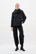 PerryIW Short Coat R - Dark Grey Melange