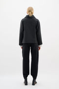 PerryIW Short Coat R - Dark Grey Melange