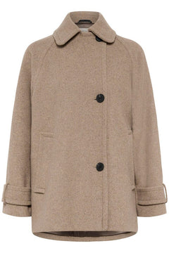 ThoraIW Minona Coat R - Sandy Grey Melange