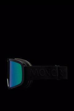 Terrabeam Ski Goggles - Shiny Black & Iridescent Aqua Green