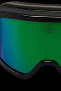 Terrabeam Ski Goggles - Shiny Black & Iridescent Aqua Green