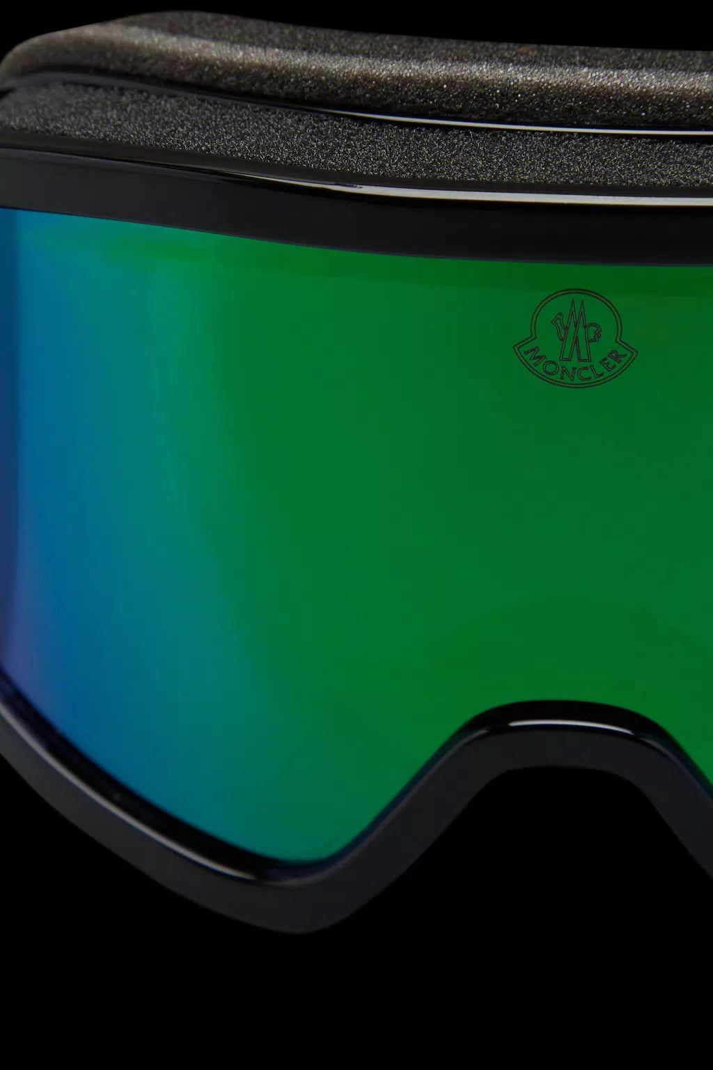 Terrabeam Ski Goggles - Shiny Black & Iridescent Aqua Green