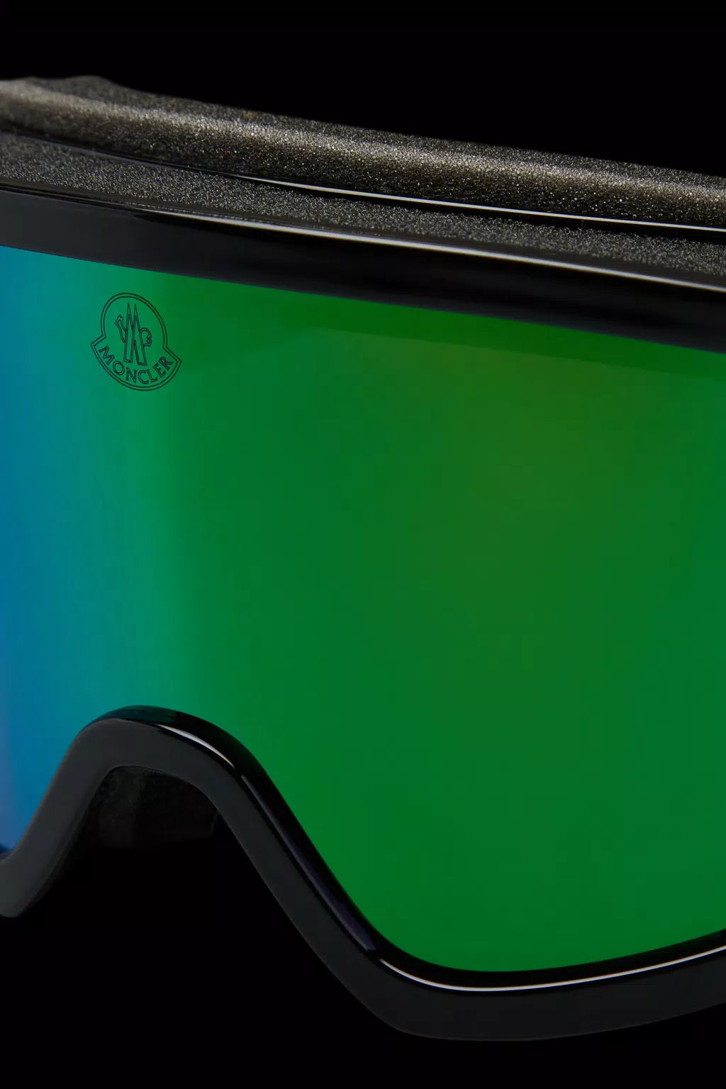 Terrabeam Ski Goggles - Shiny Black & Iridescent Aqua Green