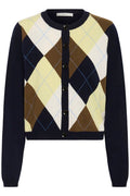 Gzmanzi Multi Cardigan - Skycaptain/Brown/Yellow Plum