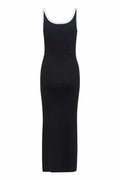 GZdrew Contrast Logo Dress - Black