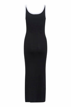 GZdrew Contrast Logo Dress - Black