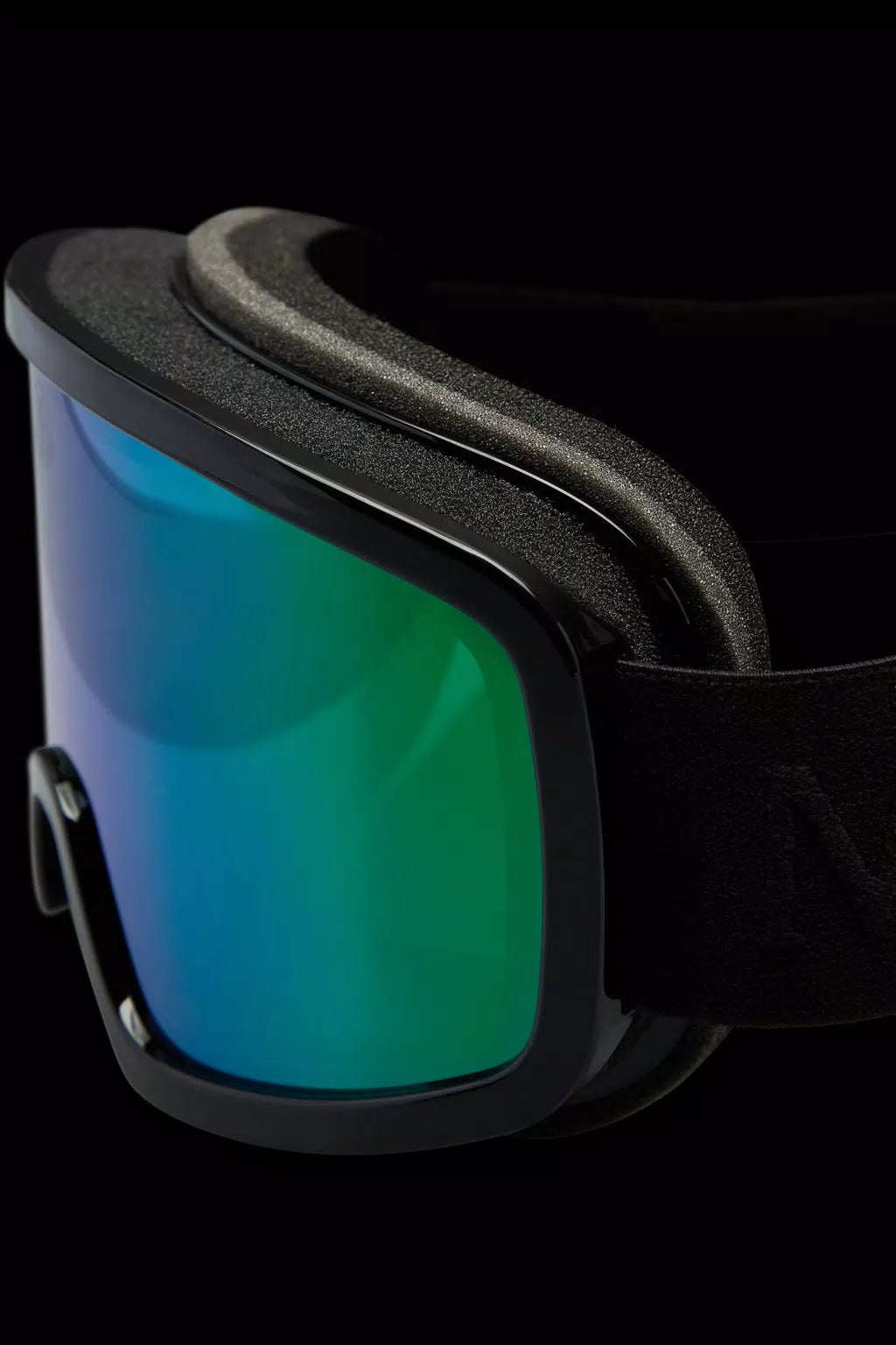 Terrabeam Ski Goggles - Shiny Black & Iridescent Aqua Green