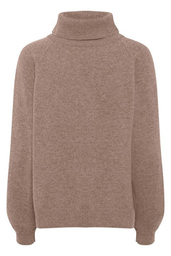 ManziGZ Wool Rollneck - Chestnut Melange