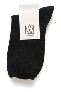 CozyIW Glitter Socks - Multi Black/Silver