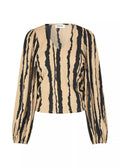 Harland Print Top - Torn Lines