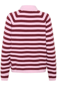 Madieiw Polo - Pink/Zinfandel Stripe