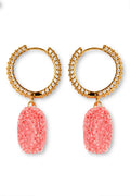Jelly Heart Earrings - Gold