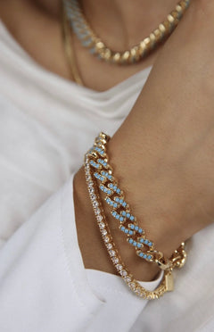 Serena Bracelet - Clear Gold