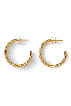 Mexican Chain Hoops - Clear