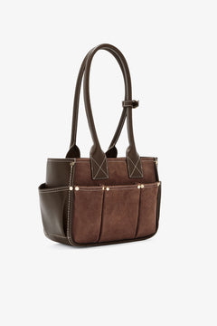 Posy Small Recycled Suede - Chicory Coffee