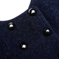 Textured Boucle Mini Dress - Navy