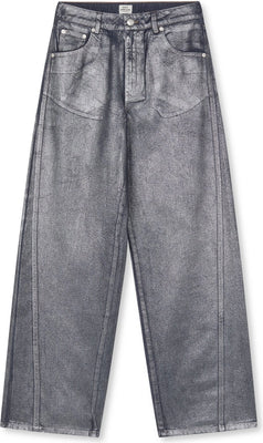 Metallic Denim Christel Jeans - Vintage Blue/Gun Metal