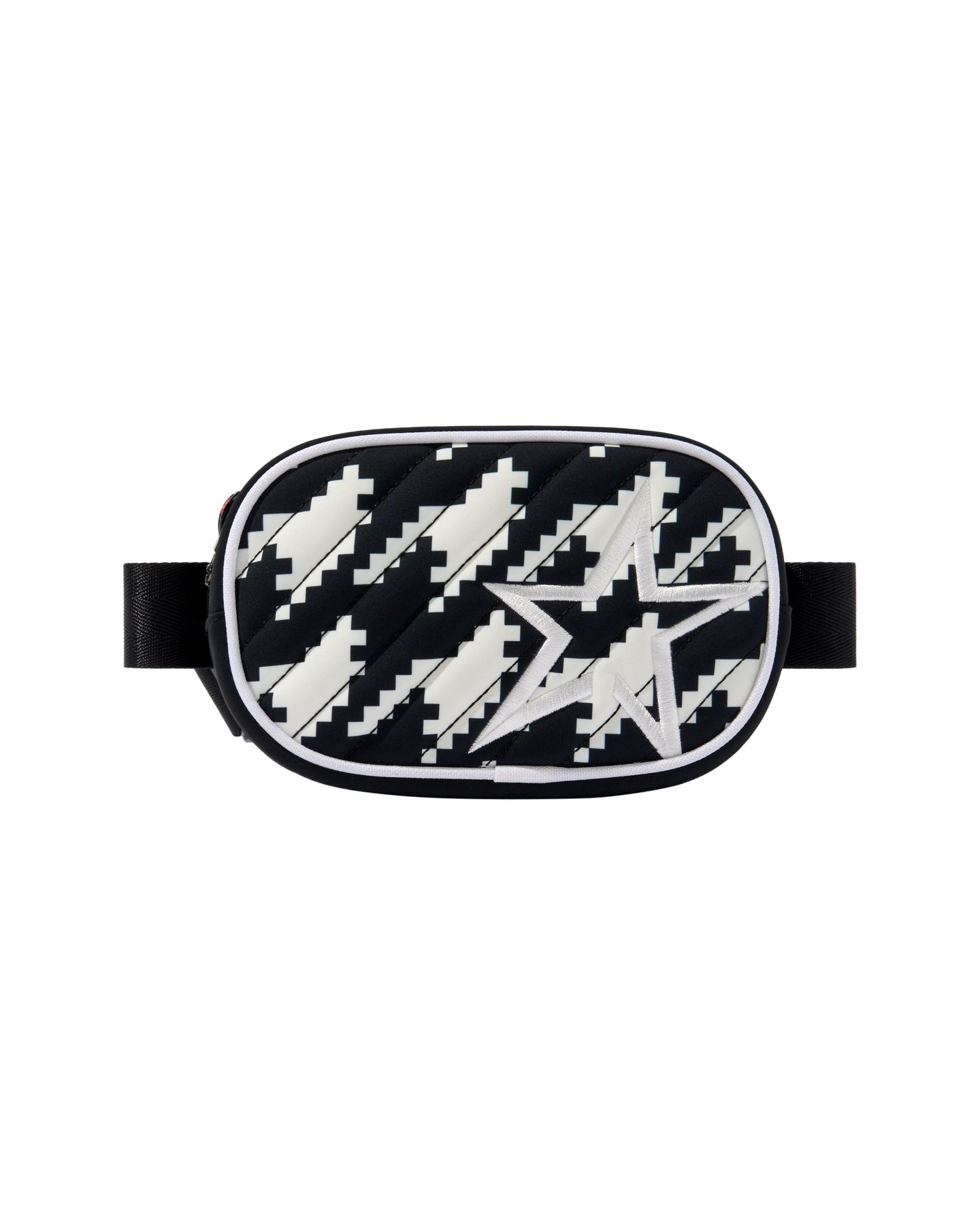 Star Bum Bag - B&W Houndstooth
