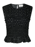 Tiril Dot Top - Black