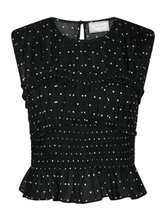 Tiril Dot Top - Black