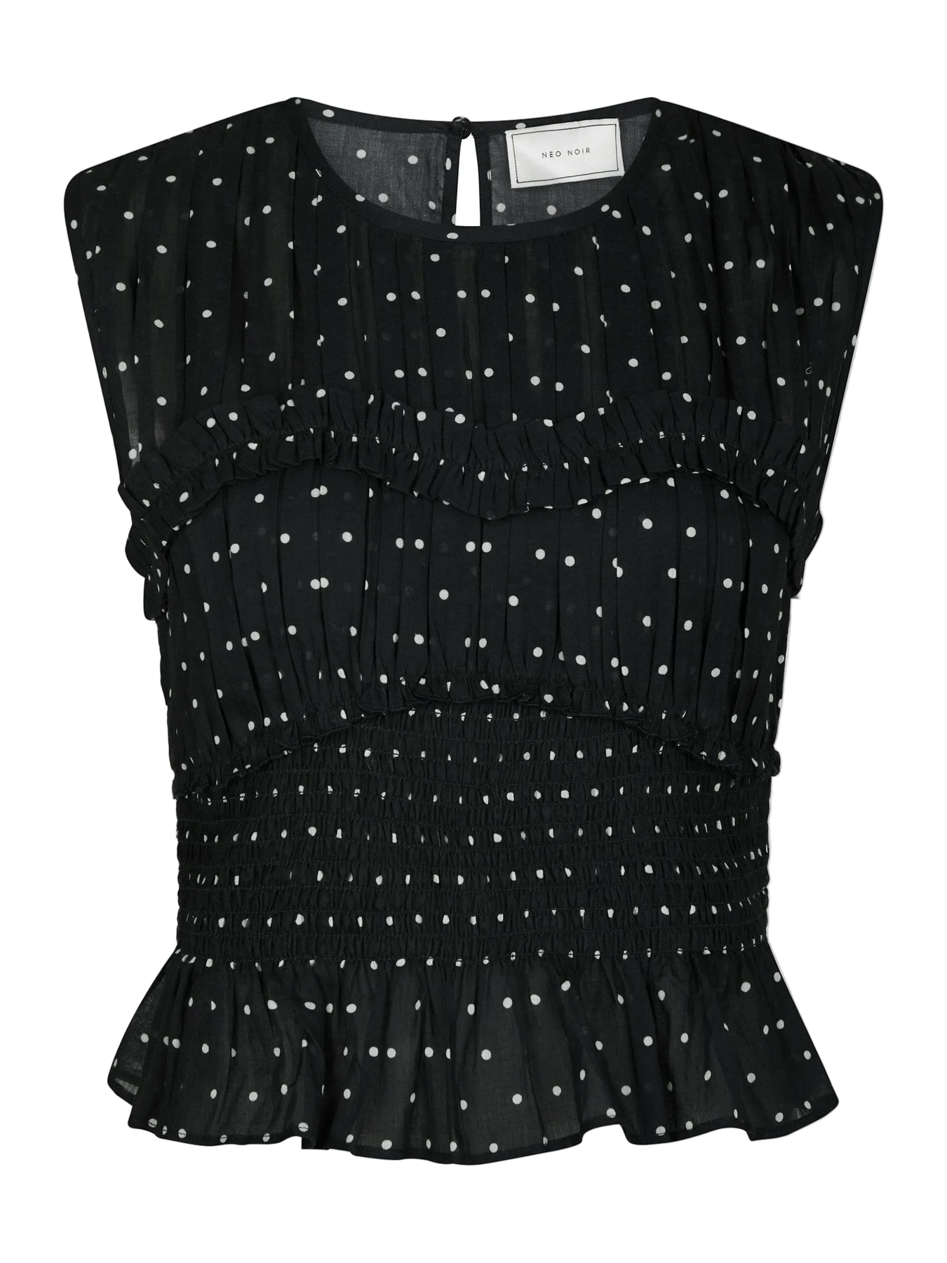 Tiril Dot Top - Black