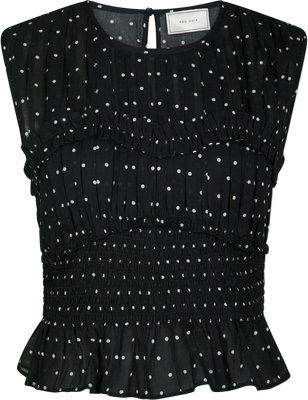 Tiril Dot Top - Svart