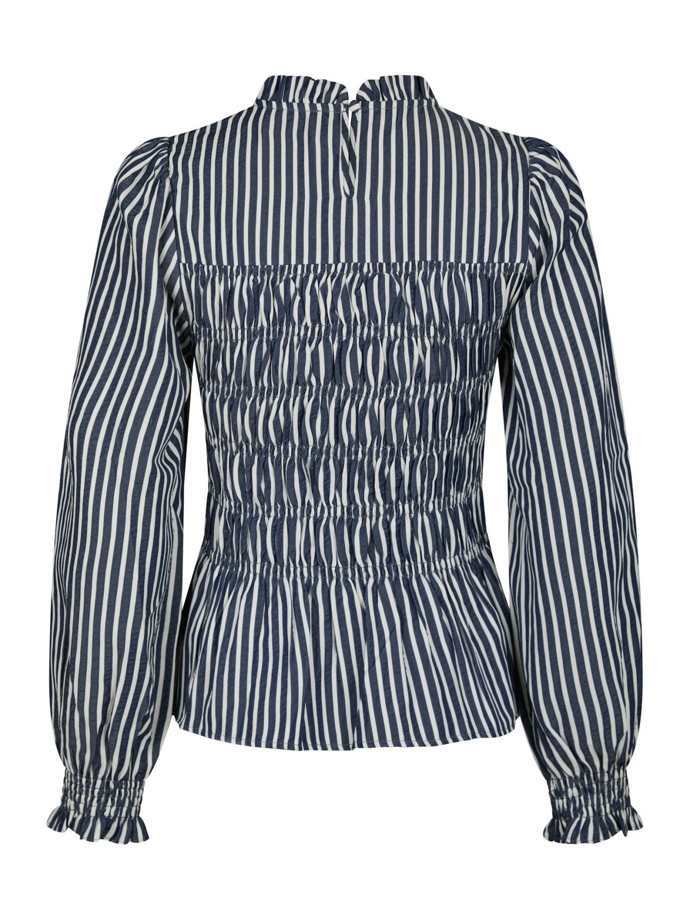 Possa Big Stripe Blouse - Navy