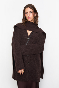 Babette Scarf - Dark Brown