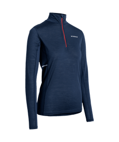 Performance Wool Half Zip - Navy