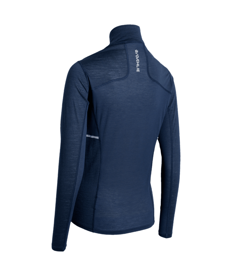 Performance Wool Half Zip - Navy