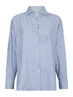 Dalma Dori Mini Stripe Shirt - Blue