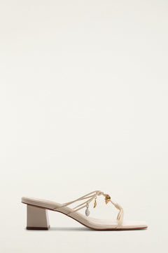 Sea Block Heel Sandal - Ivory