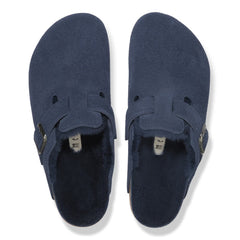 Boston Shearling Suede Leather Narrow - New Navy