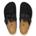 Boston Braided Suede Leather Narrow - Black