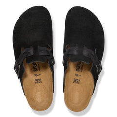 Boston Braided Suede Leather Narrow - Black