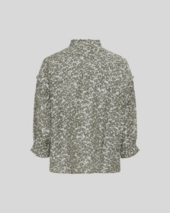 Seraphina 3/4 Shirt Aop - Egret Flower