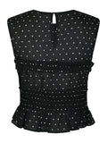 Tiril Dot Top - Black