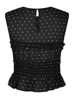 Tiril Dot Top - Black
