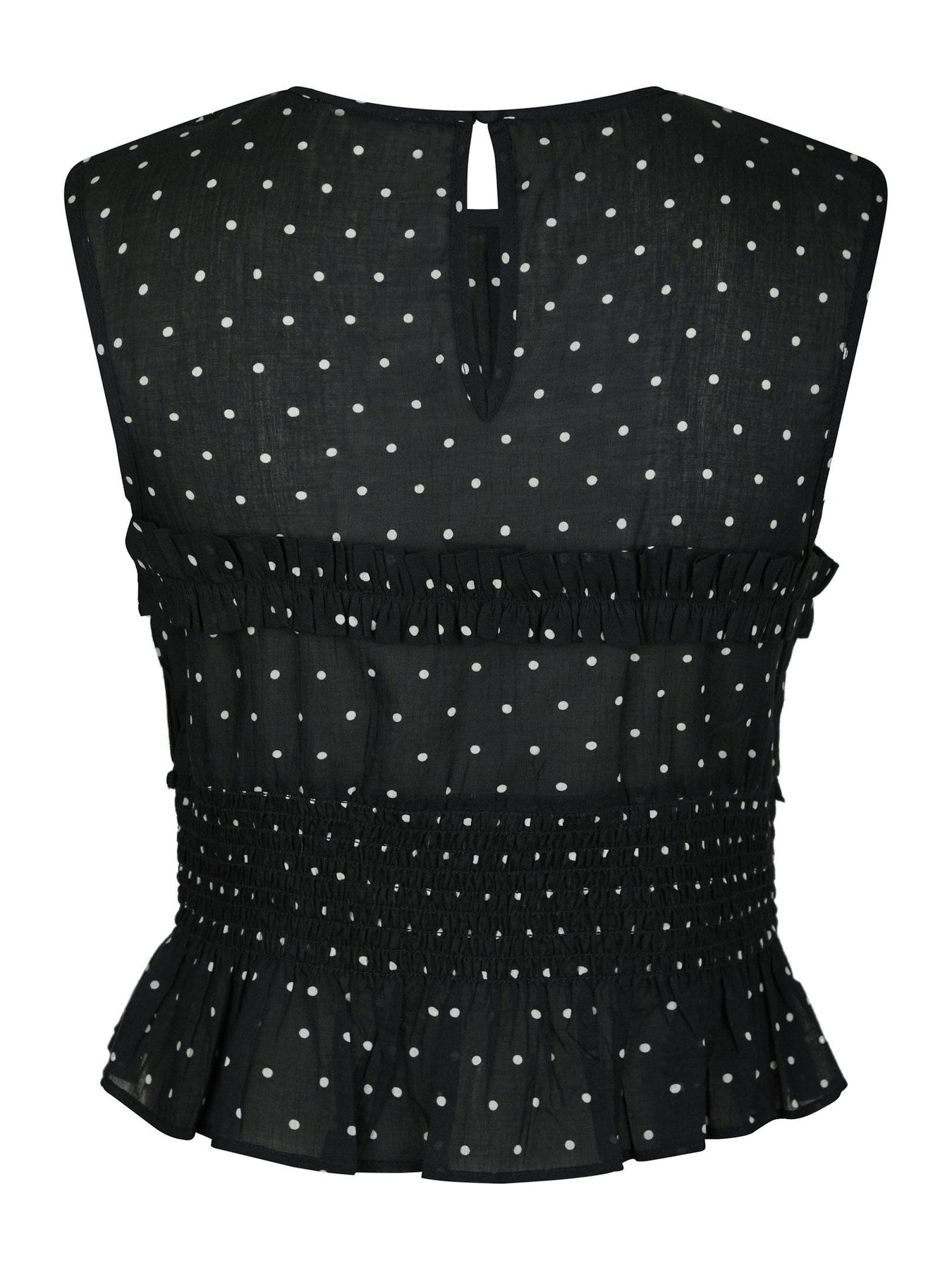 Tiril Dot Top - Black
