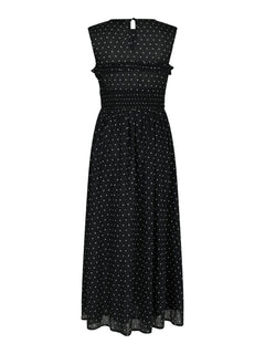 Myrna Dot Dress - Black