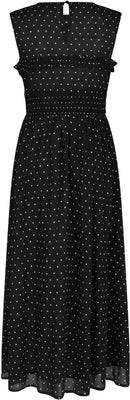 Myrna Dot Dress - Black