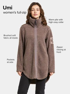 Umi Full-Zip Fleece 3 - Bark