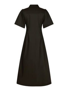 Baia Poplin Dress - Chocolate Brown
