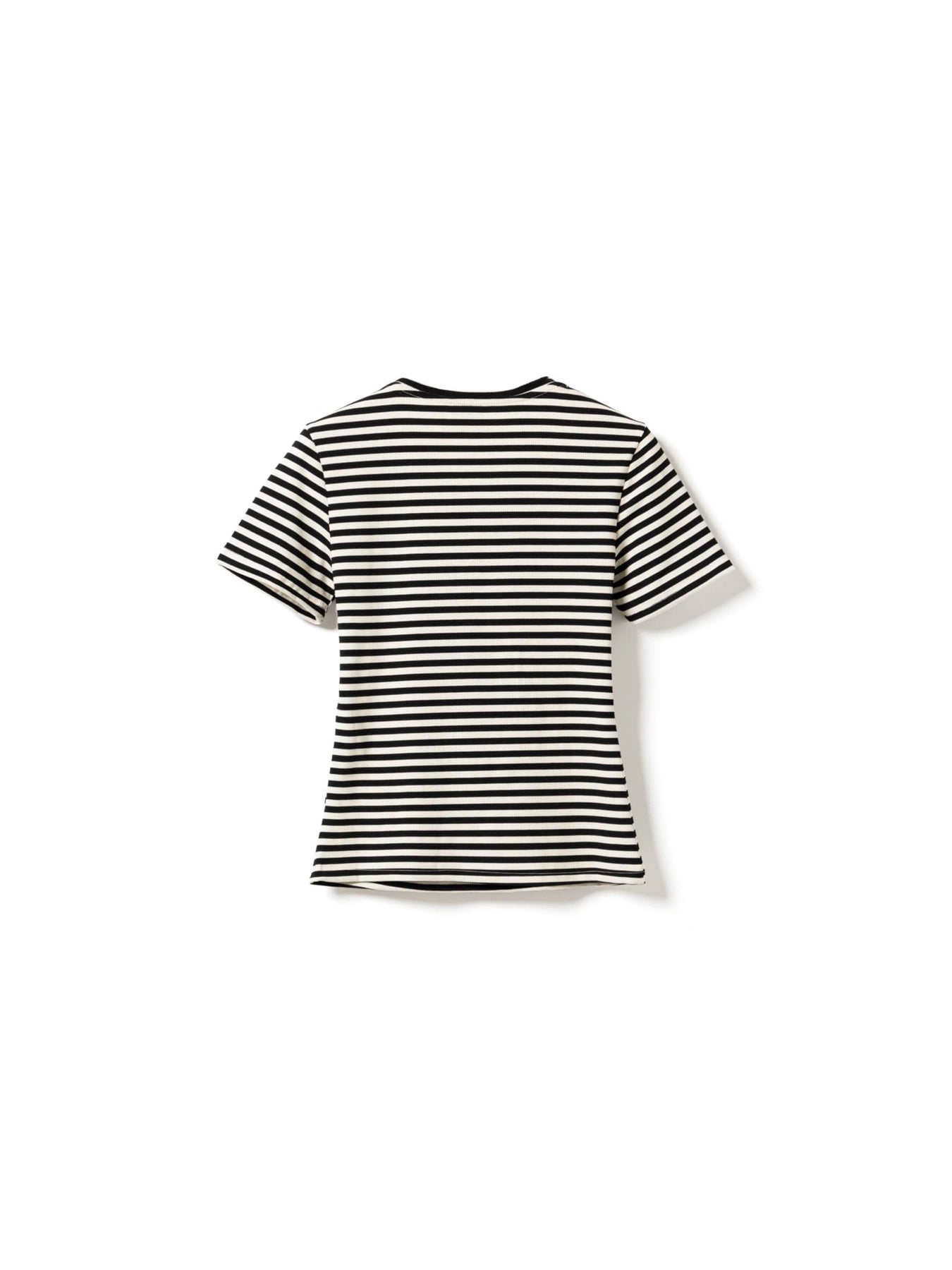 Lizzy Top - Ivory Black Stripe