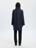 Vinni Wool Blend Coat - Dark Sapphire