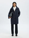 Vinni Wool Blend Coat - Dark Sapphire