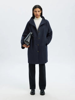 Vinni Wool Blend Coat - Dark Sapphire