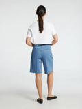 Evelyn Hw Bermuda Denim Shorts - Medium Blue Denim