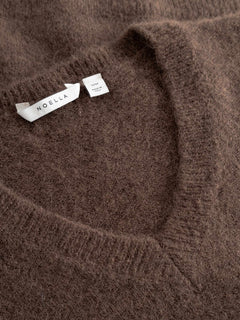 N-Leatrice Knit Vest - Dark Brown
